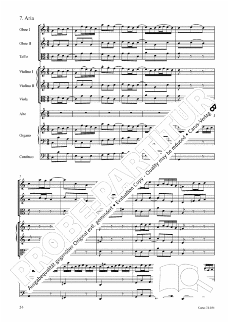 Soul and spirit are astounded (Geist und Seele wird verwirret) English Horn scores gallery preview page 55
