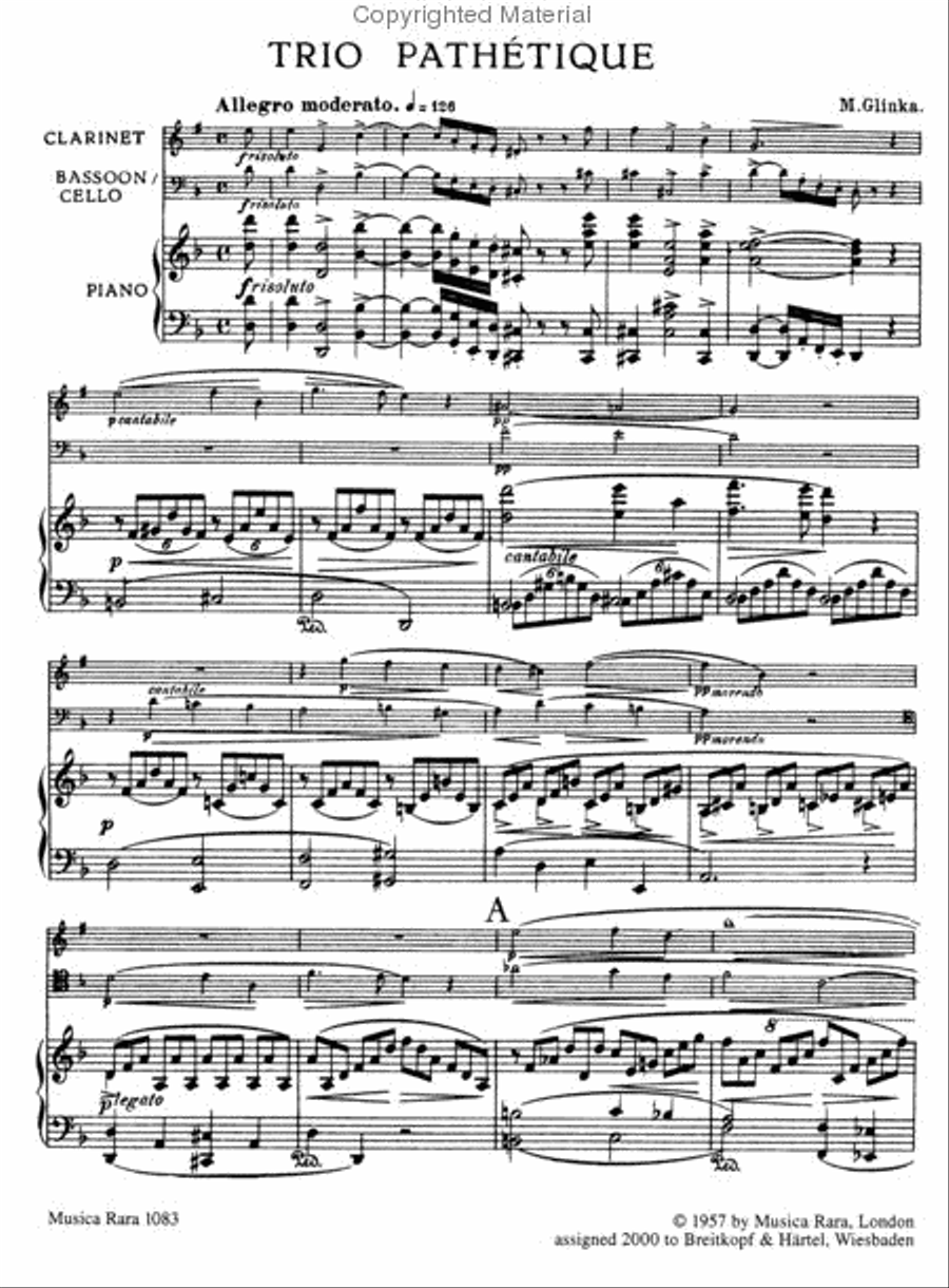 Trio Pathétique Piano Trio scores gallery preview page 4