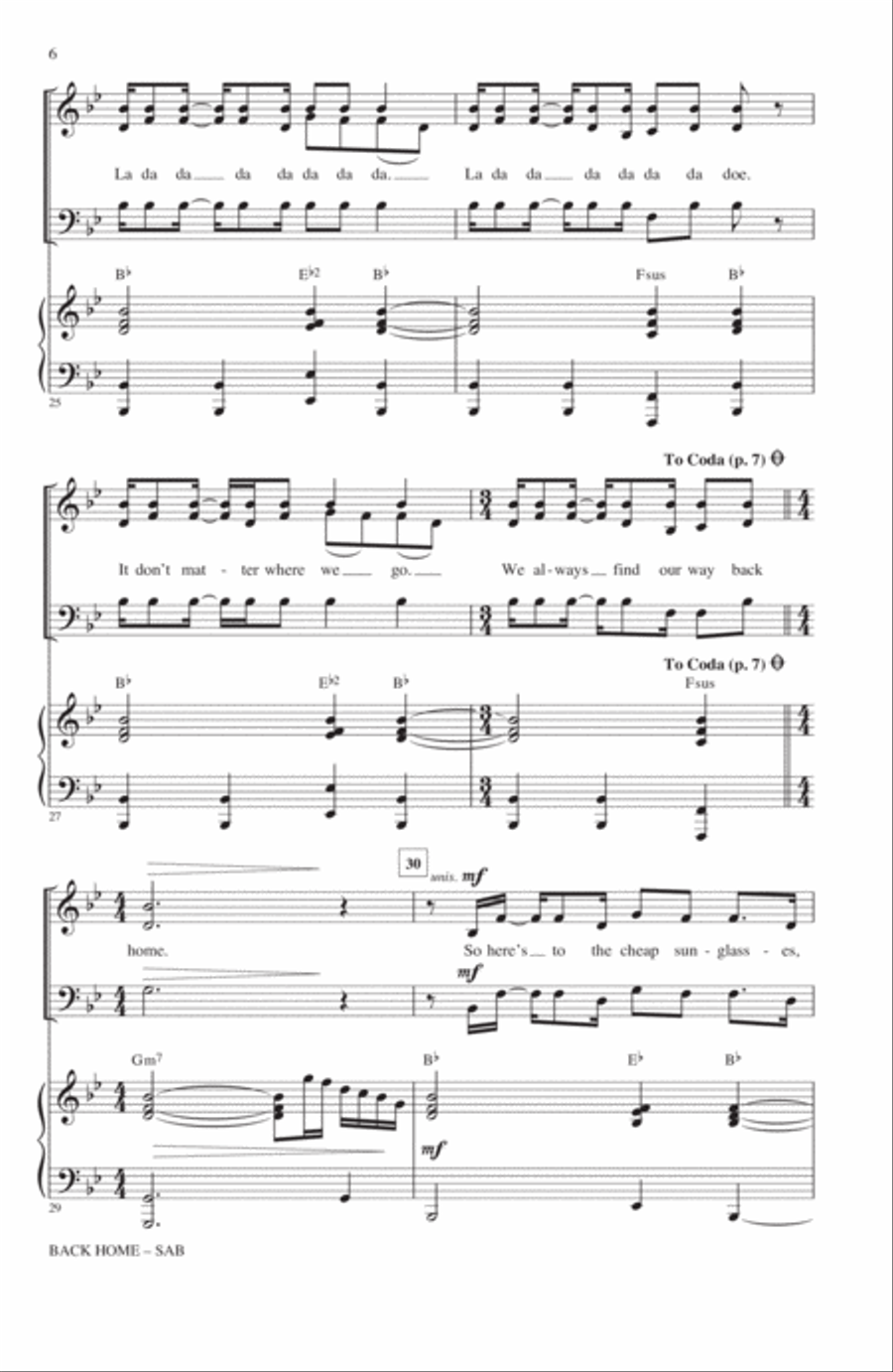 Back Home 3-Part scores gallery preview page 5
