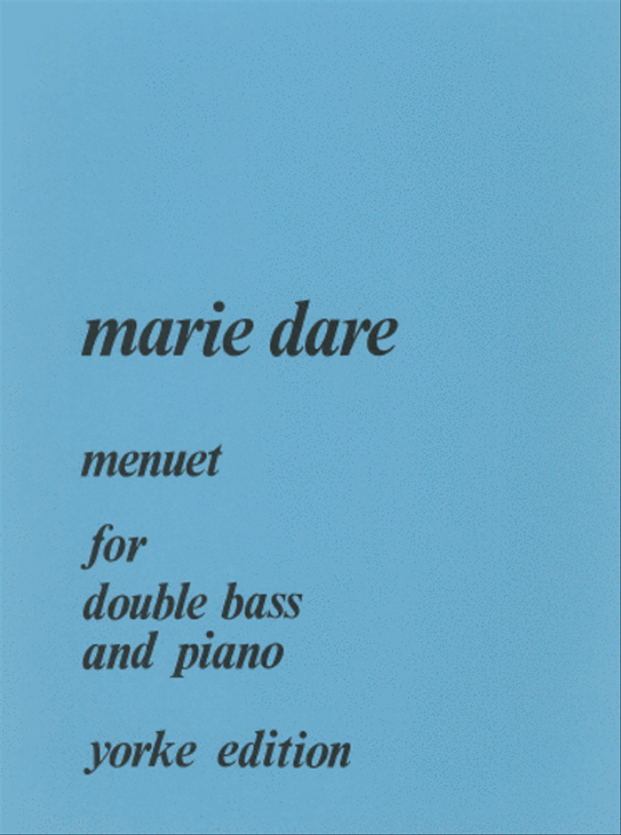 Menuet Double Bass scores gallery preview page 1