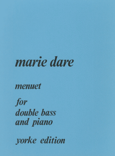 Menuet Double Bass - Sheet Music