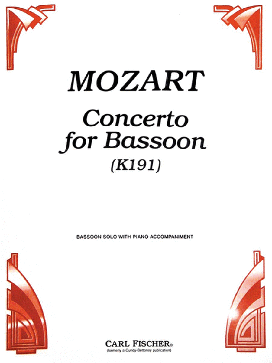 Concerto For Bassoon Concerto For Bassoon Bassoon Solo scores gallery preview page 1