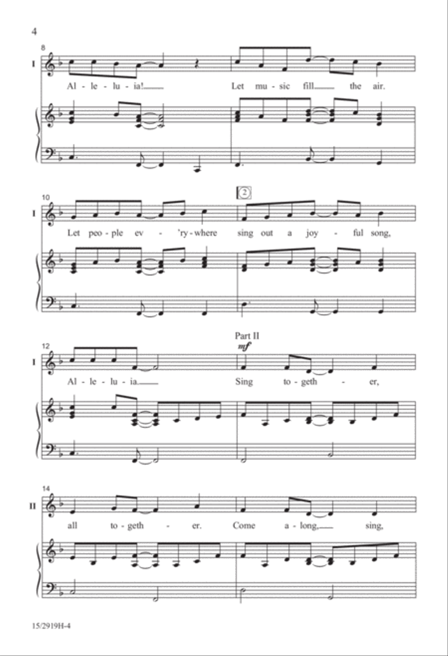 Sing Out a Joyful Song! Sing Out a Joyful Song! 2-Part scores gallery preview page 4