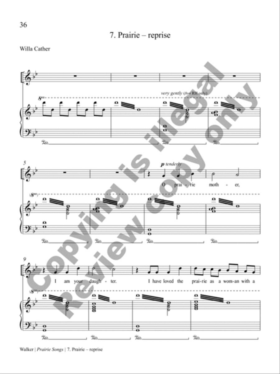 Prairie Songs Prairie Songs Soprano Voice scores gallery preview page 17