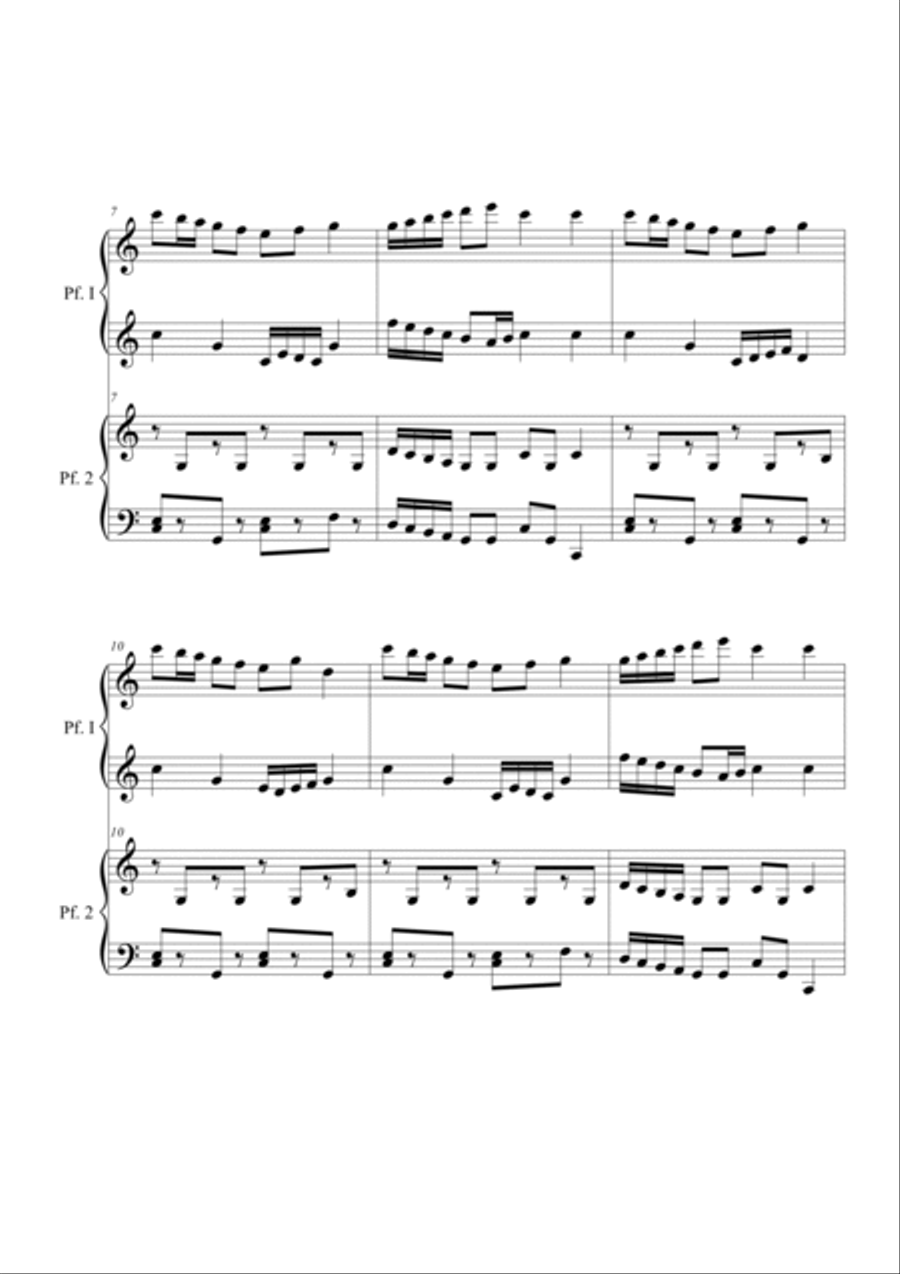 Ev'ry person in the nation. Piano 4 hands Piano Method scores gallery preview page 2