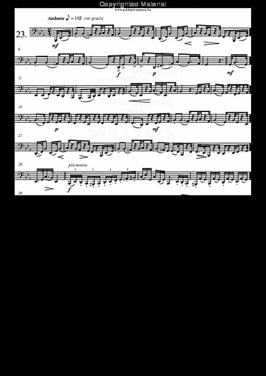 30 Etudes op. 13 Tuba scores gallery preview page 24