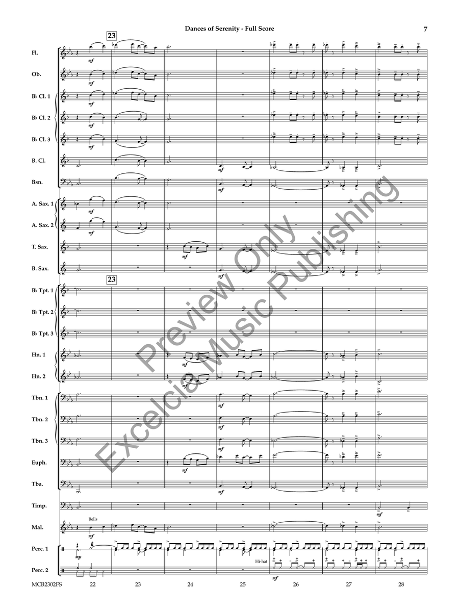 Dances of Serenity Dances of Serenity Concert Band scores gallery preview page 8