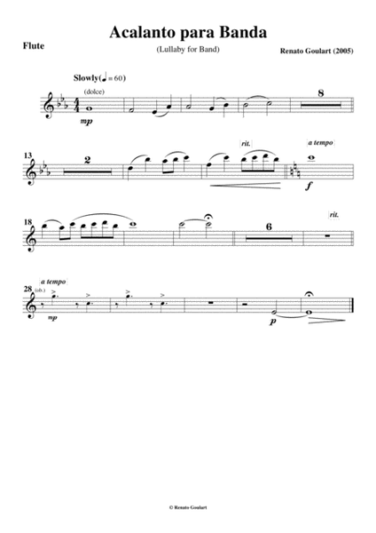 Lullaby for Band (Score and Parts) image number null