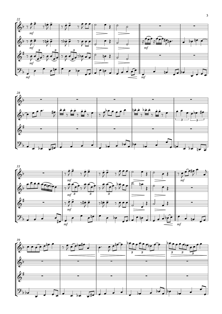 Girl Talk Girl Talk Woodwind Quartet scores gallery preview page 3
