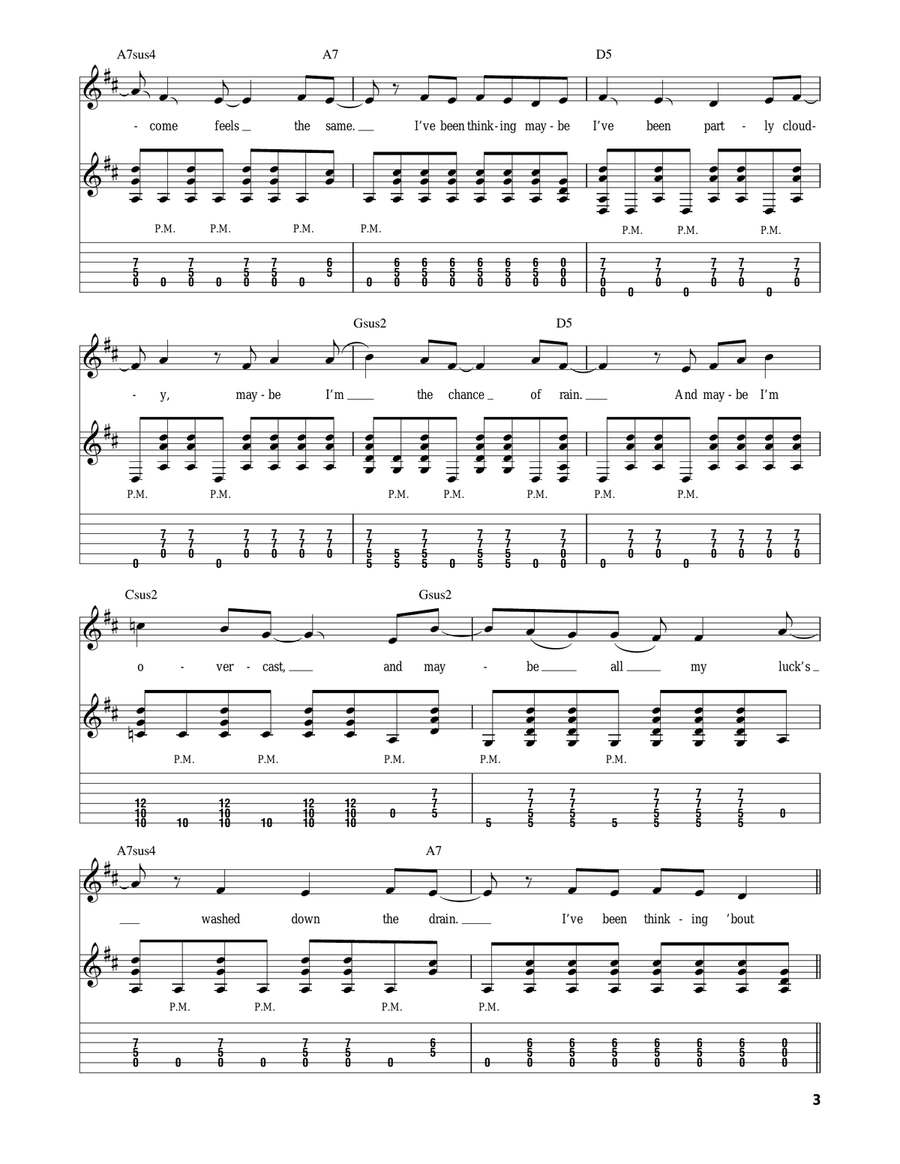 Stars Stars Acoustic Guitar scores gallery preview page 3