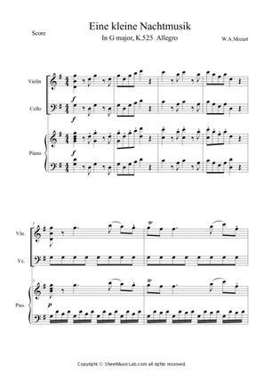 Book cover for Serenade No.13 "Eine Kleine Nachtmusik" in G major, K.525 1.Allegro (in D)