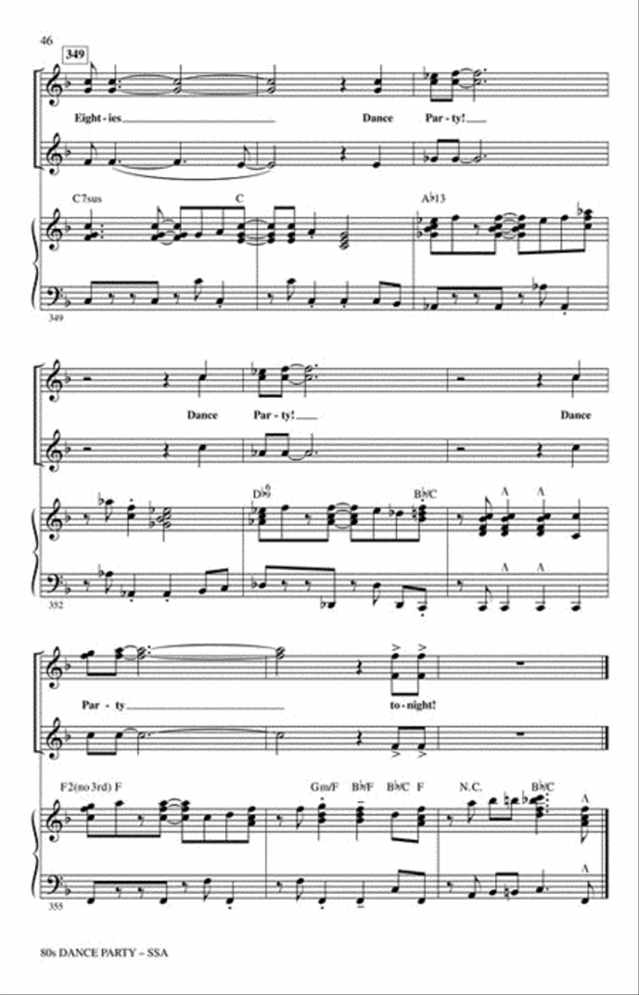 80s Dance Party SSA scores gallery preview page 7