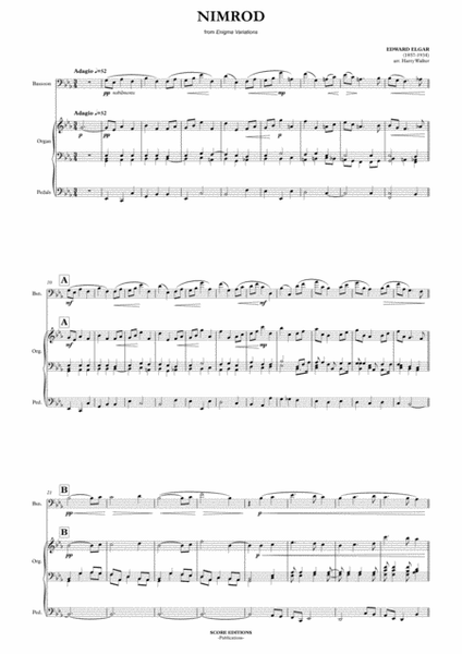 Elgar – Nimrod (for Bassoon and Organ) image number null
