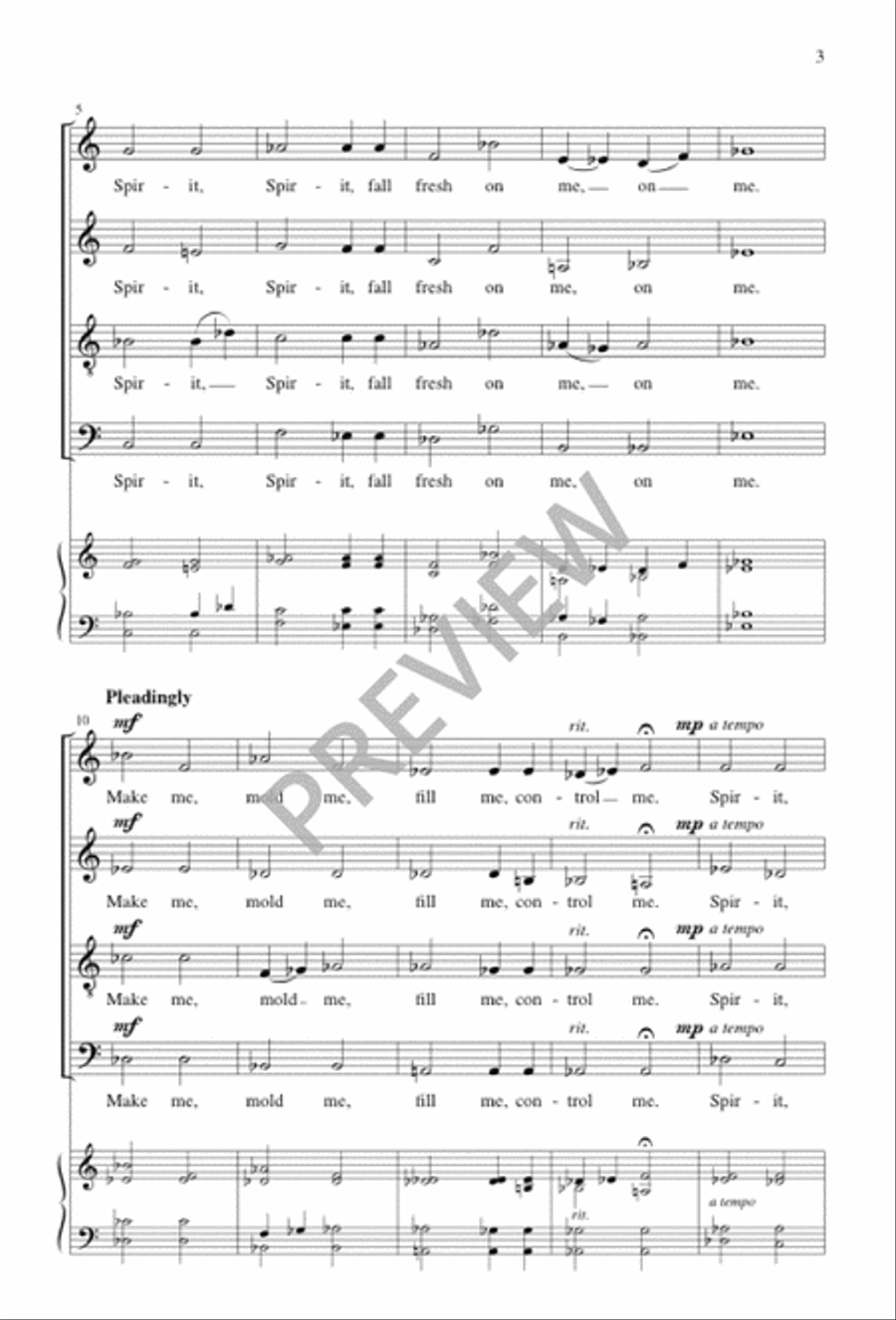 Two Choral Introits SSAATTBB scores gallery preview page 3