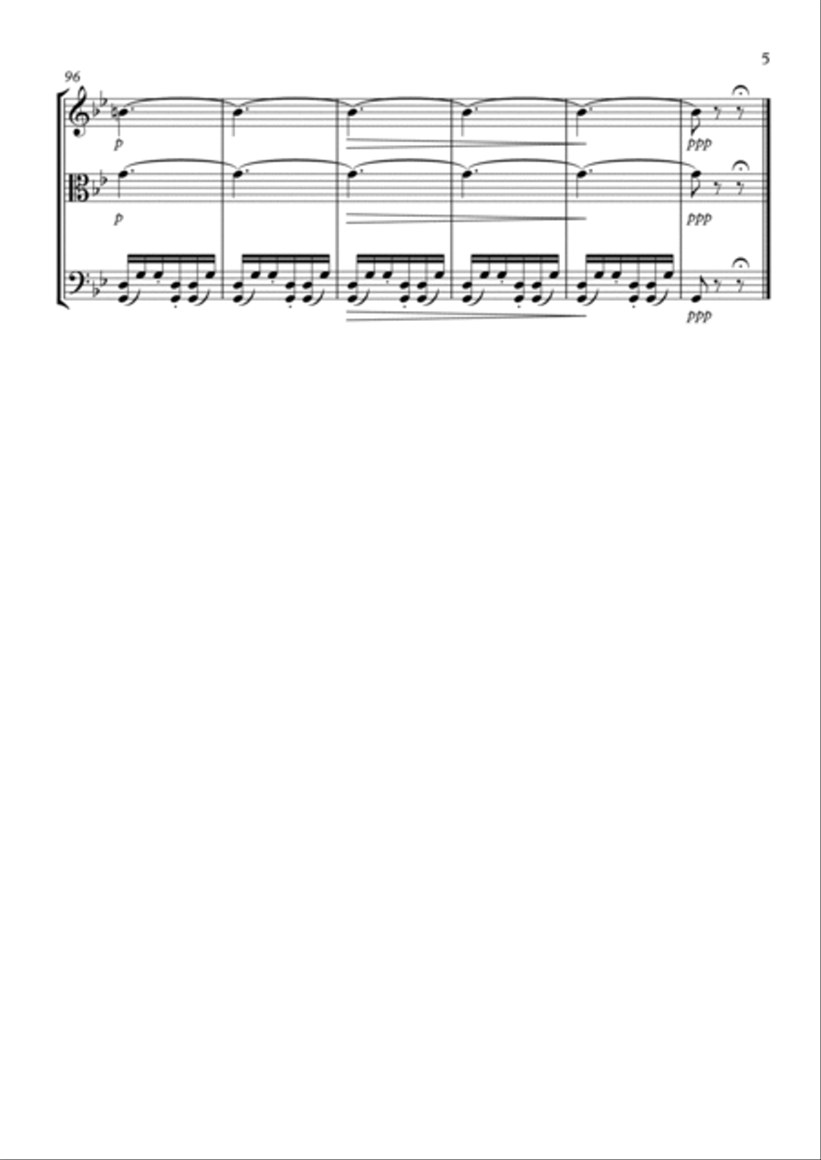 Nutcracker Suite - Arabian Dance: String Trio String Trio scores gallery preview page 5