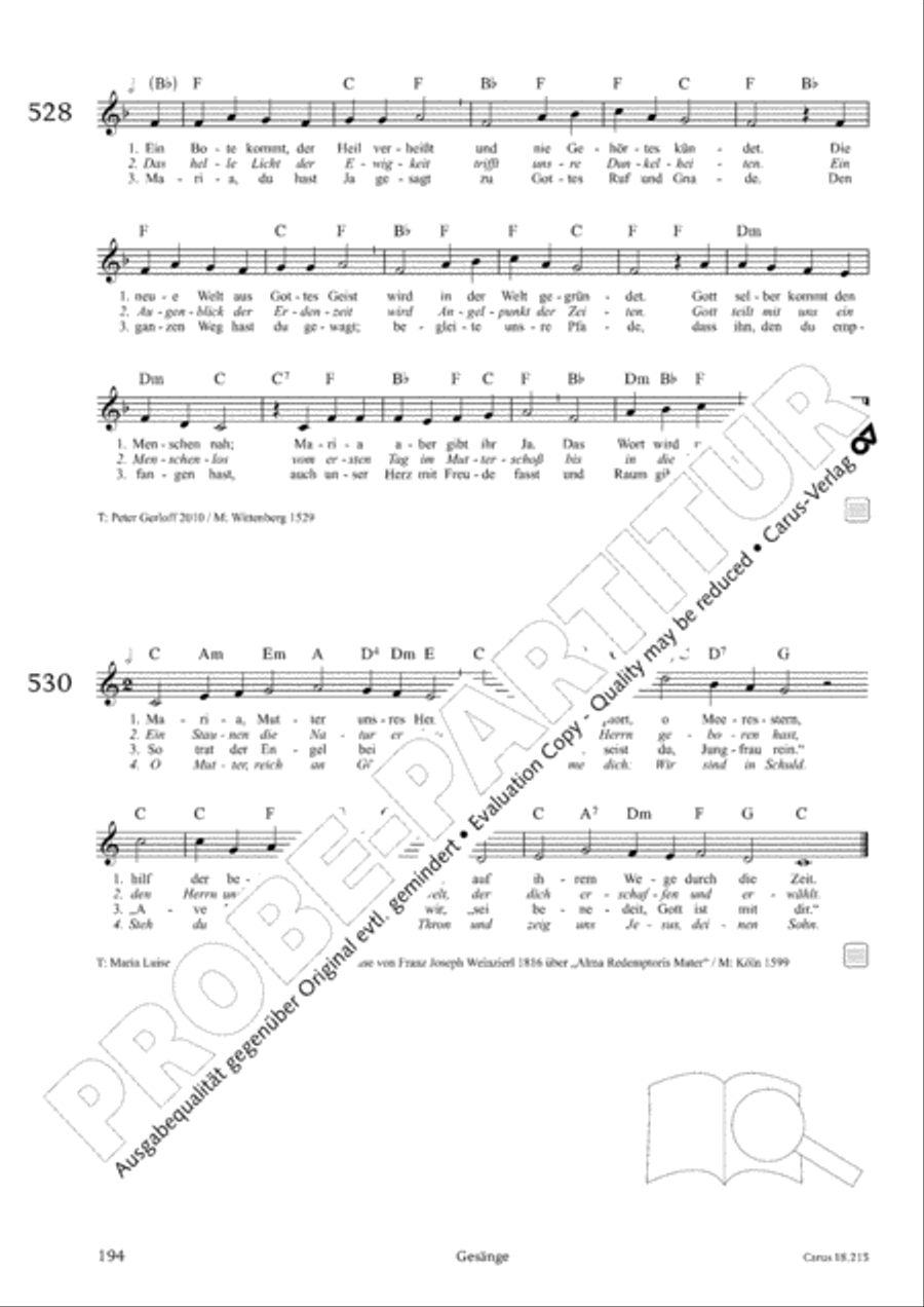 Gitarrenbuch zum Gotteslob Guitar scores gallery preview page 178