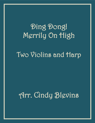 Book cover for Ding Dong! Merrily On High, Two Violins and Harp