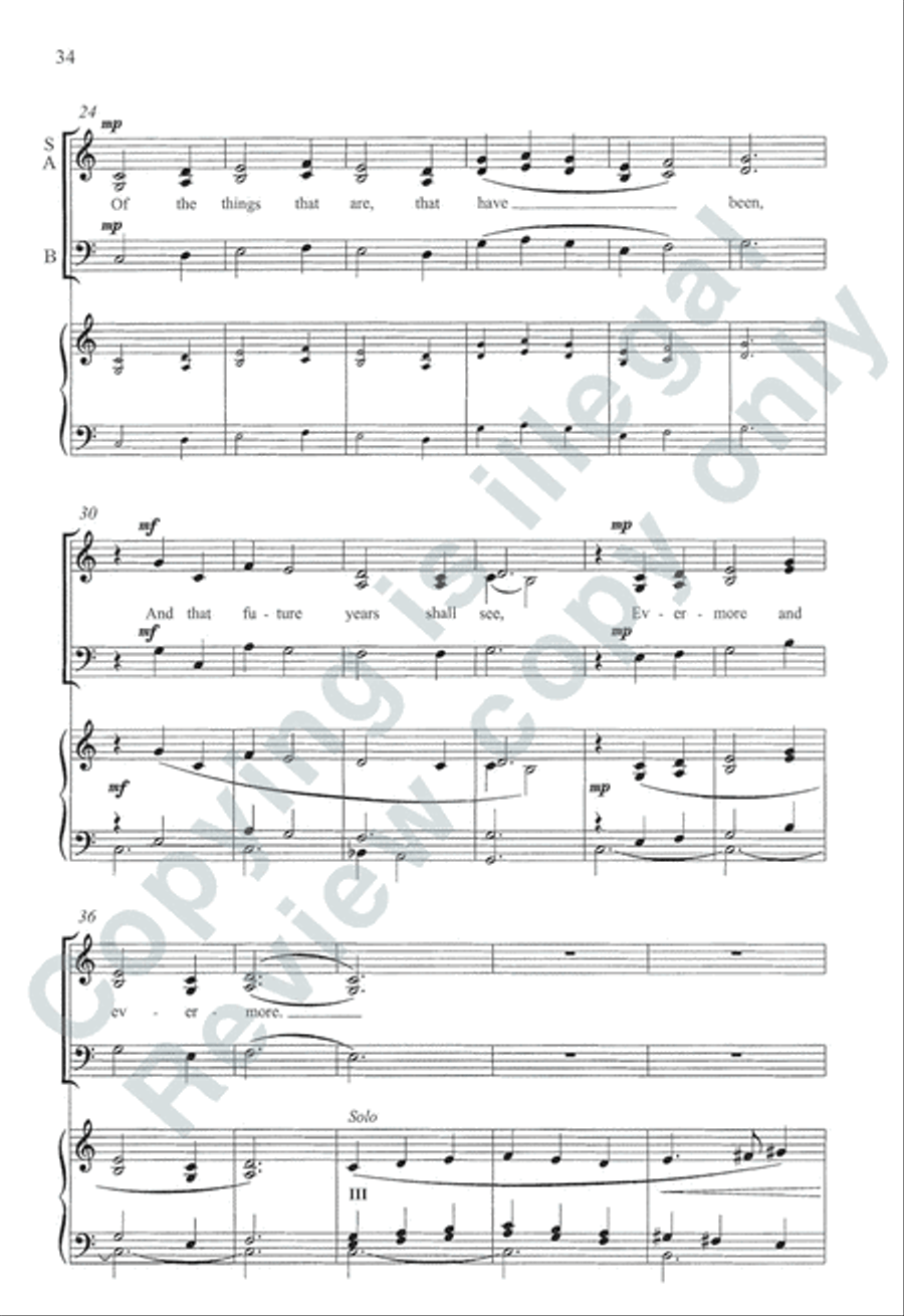 Somerset Anthem Books, Volume IV (Christmastide) 3-Part scores gallery preview page 14