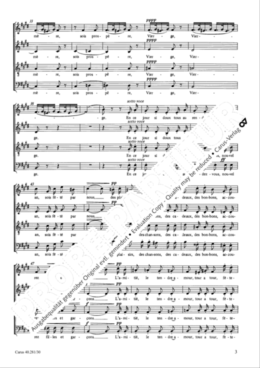 Toast pour le nouvel an 4-Part scores gallery preview page 4