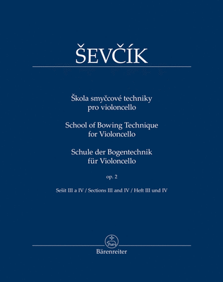 Book cover for School of Bowing Technique for Violoncello, op. 2