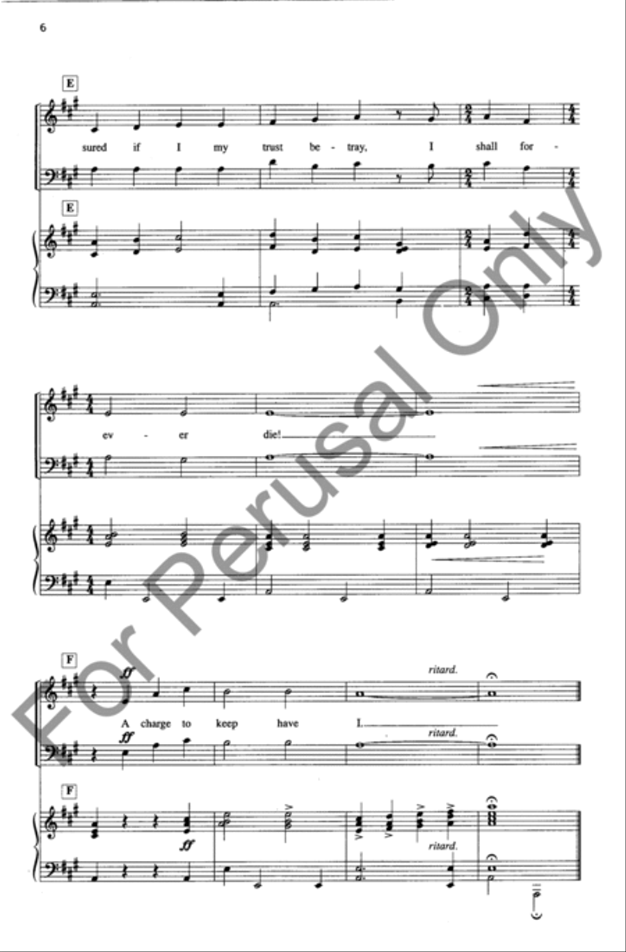 A Charge To Keep Have I A Charge To Keep Have I 4-Part scores gallery preview page 5