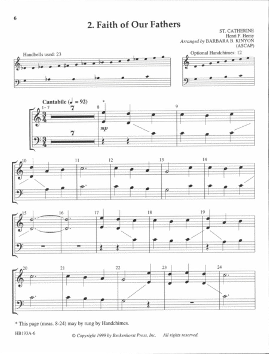 Let's All Ring Hymns of Faith 2-Octaves scores gallery preview page 4