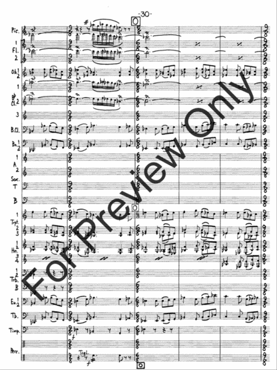 Hallelujah Fantasy Concert Band scores gallery preview page 33