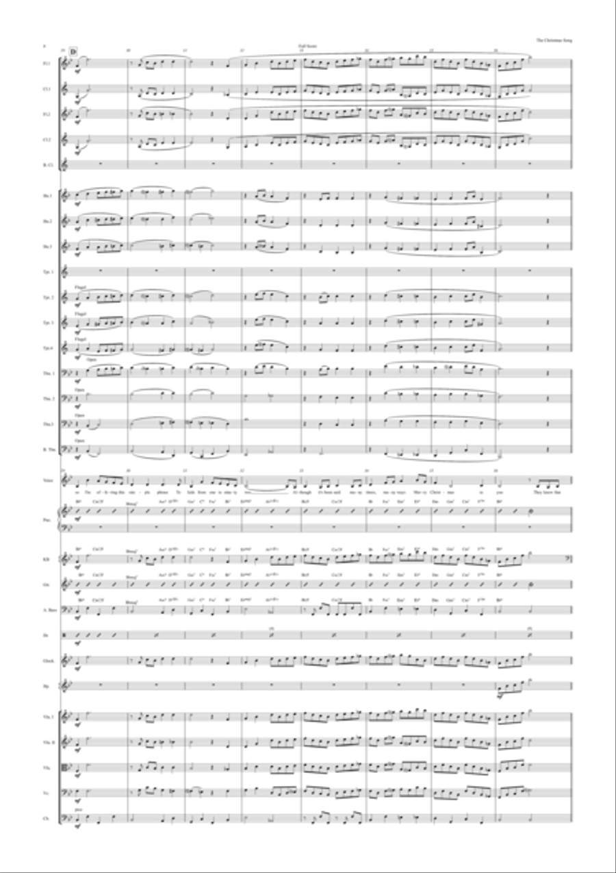 The Christmas Song (chestnuts Roasting On An Open Fire) Full Orchestra scores gallery preview page 6