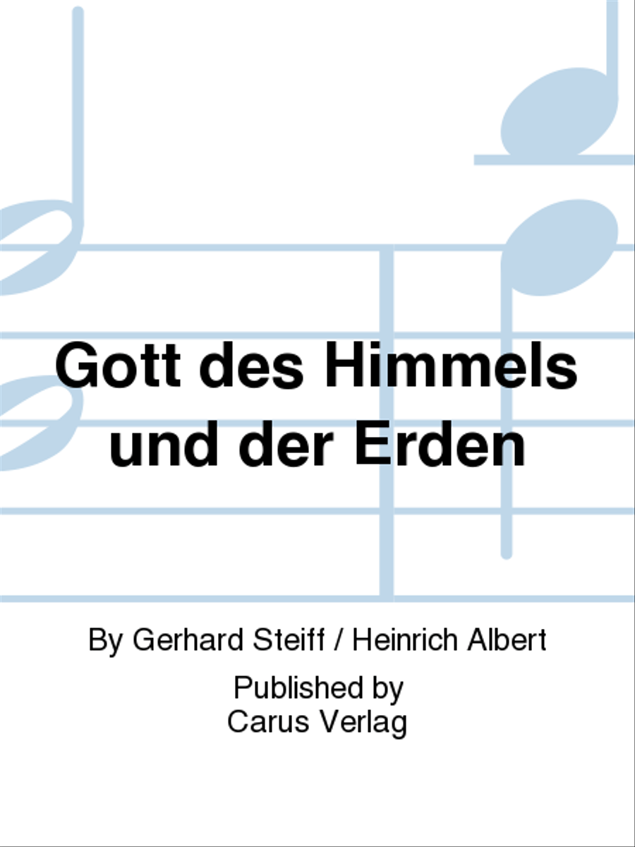 Gott des Himmels und der Erden