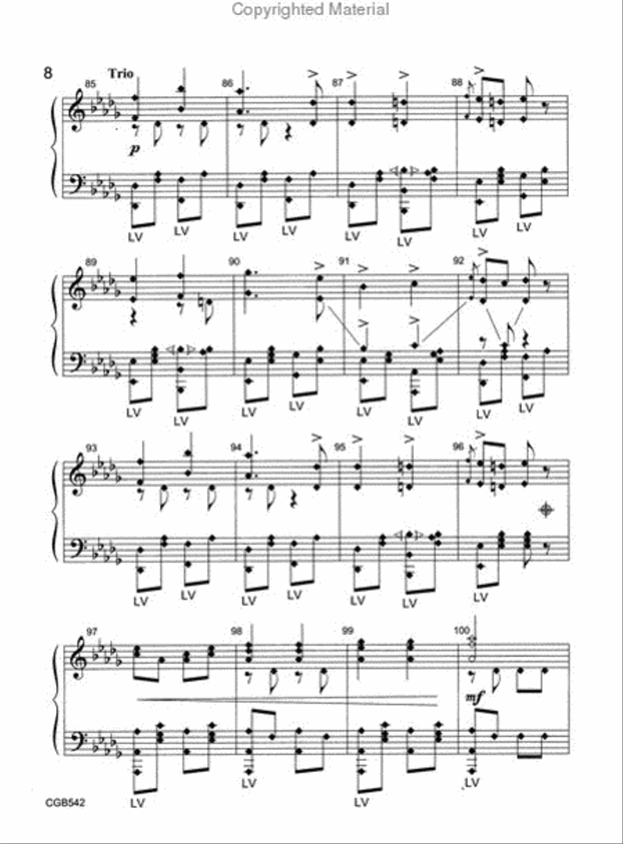 Hungarian Fast Polka [Eljen a Magyar] Handbell Score Handbell Choir scores gallery preview page 3
