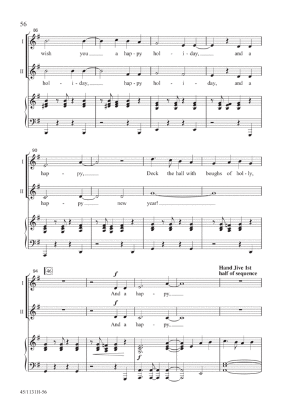 Singable Solutions for Winter Holidays 2-Part scores gallery preview page 56