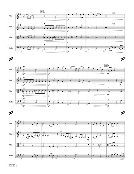 Yesterday (arr. Robert Longfield) - Conductor Score (Full Score)