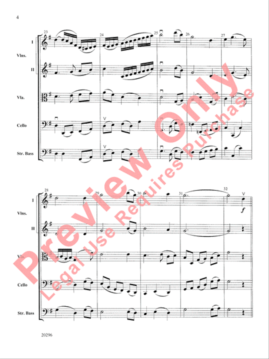 Fantasy on Amazing Grace String Orchestra scores gallery preview page 5