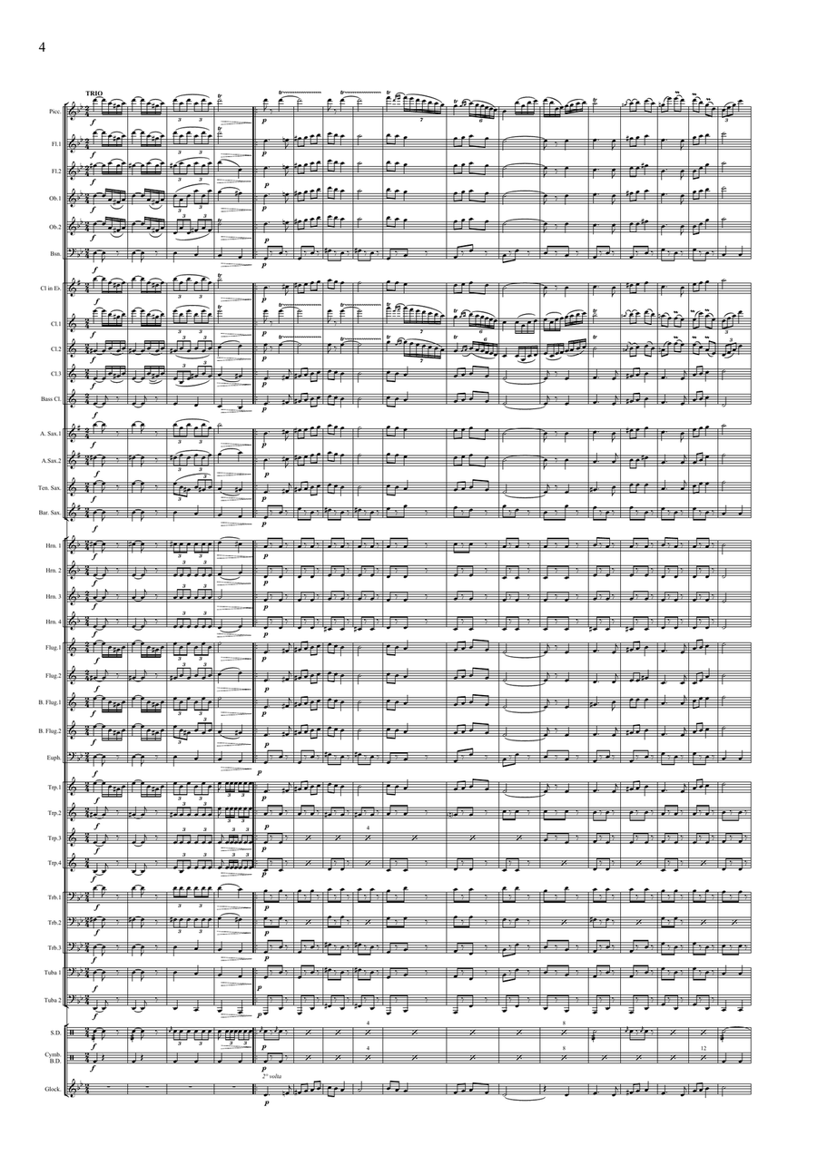 Magyarország March Concert Band scores gallery preview page 6