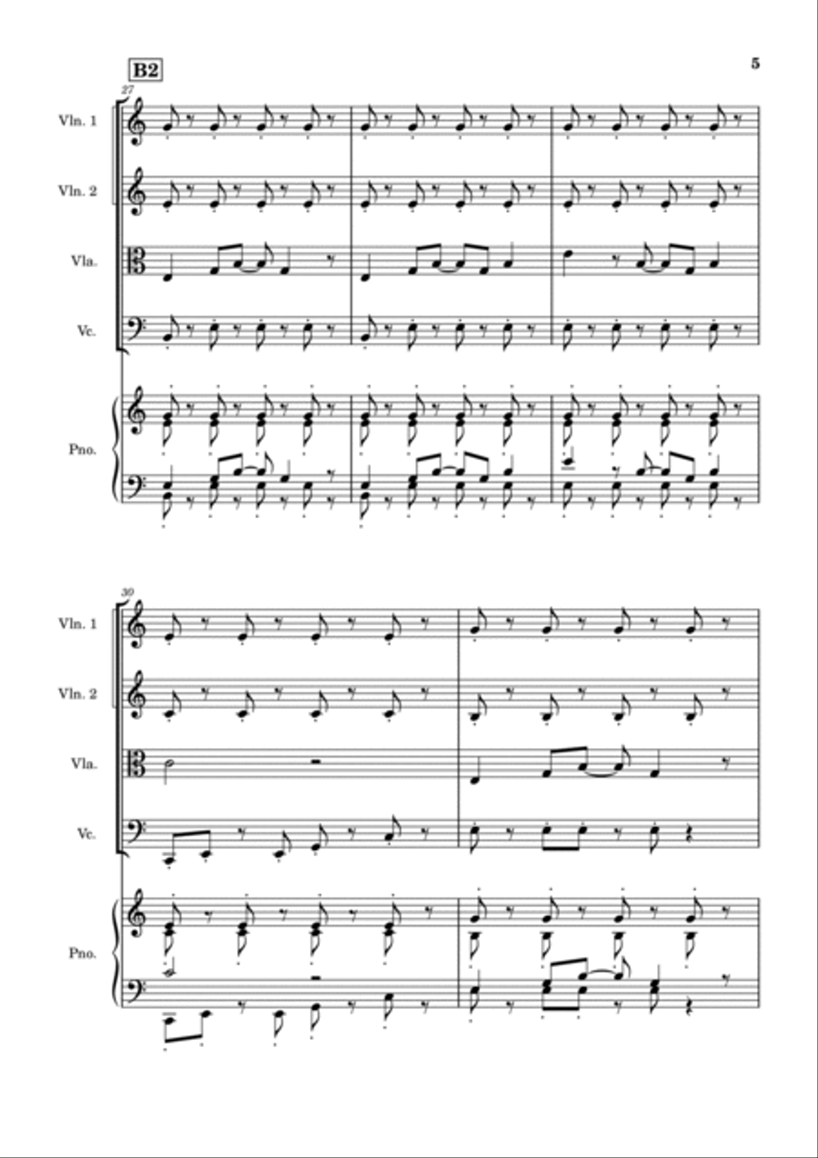 City Bustle City Bustle String Quartet scores gallery preview page 5