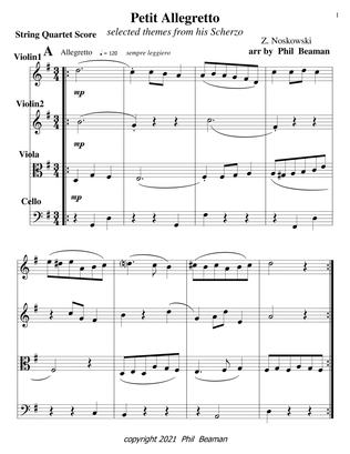 Petit Allegretto-Noskowski-String Quartet