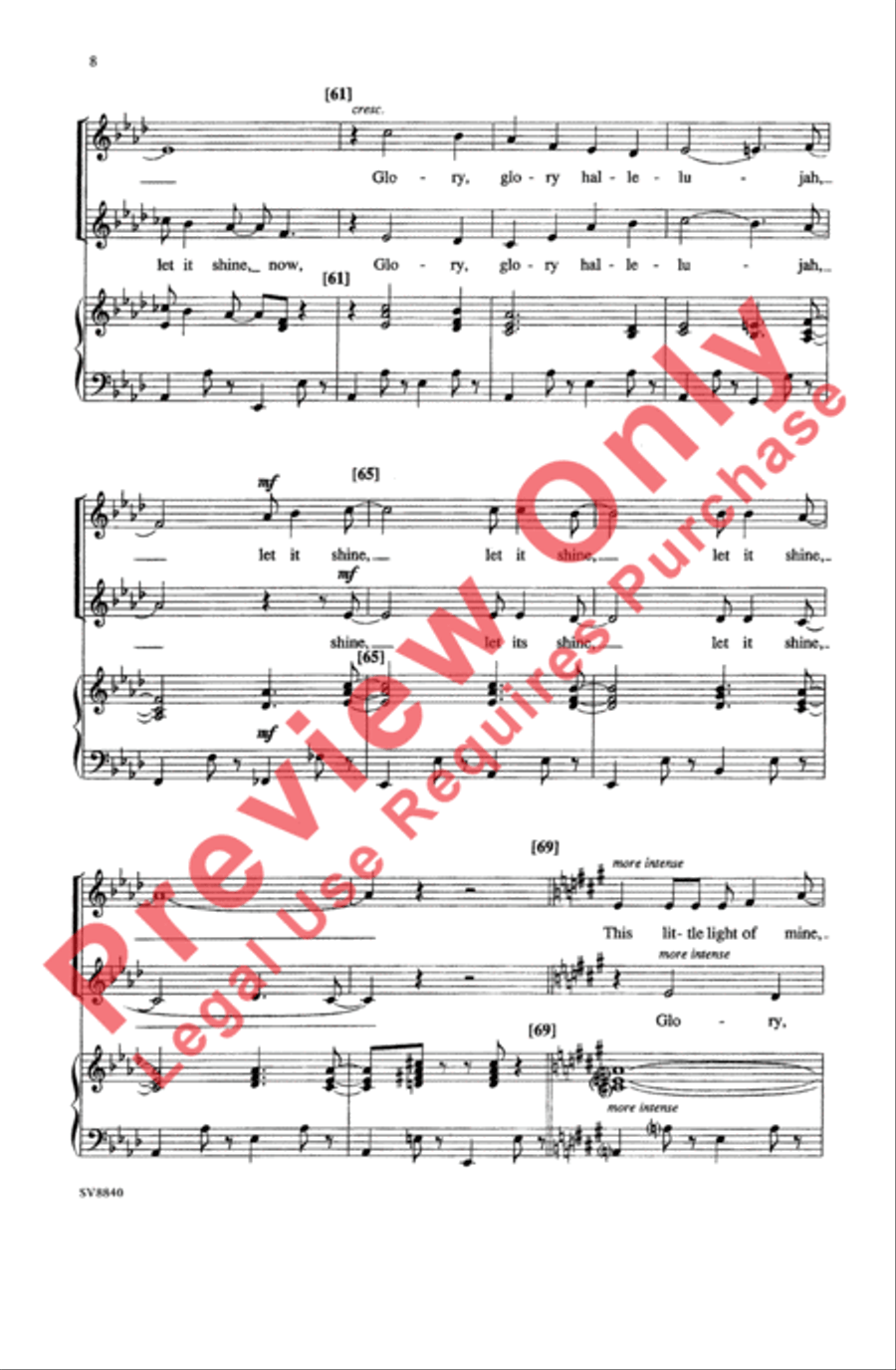 This Little Light of Mine 2-Part scores gallery preview page 8