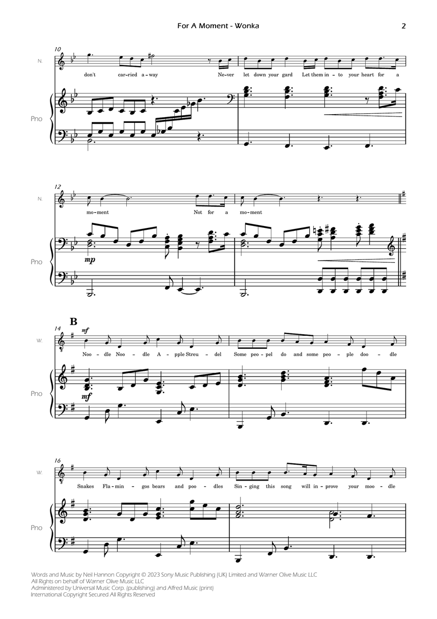 For A Moment For A Moment Medium Voice scores gallery preview page 4
