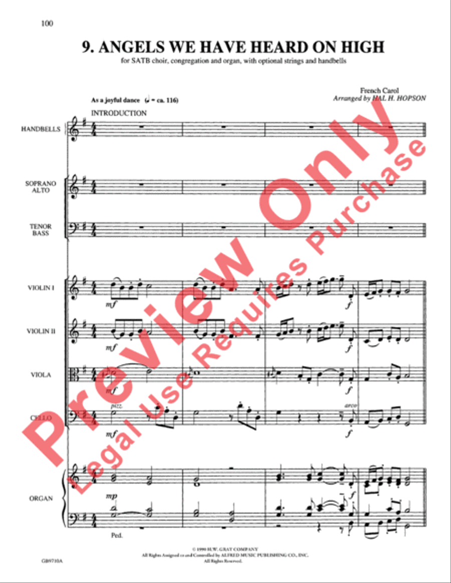 A Festival of Lessons and Carols Choir scores gallery preview page 101