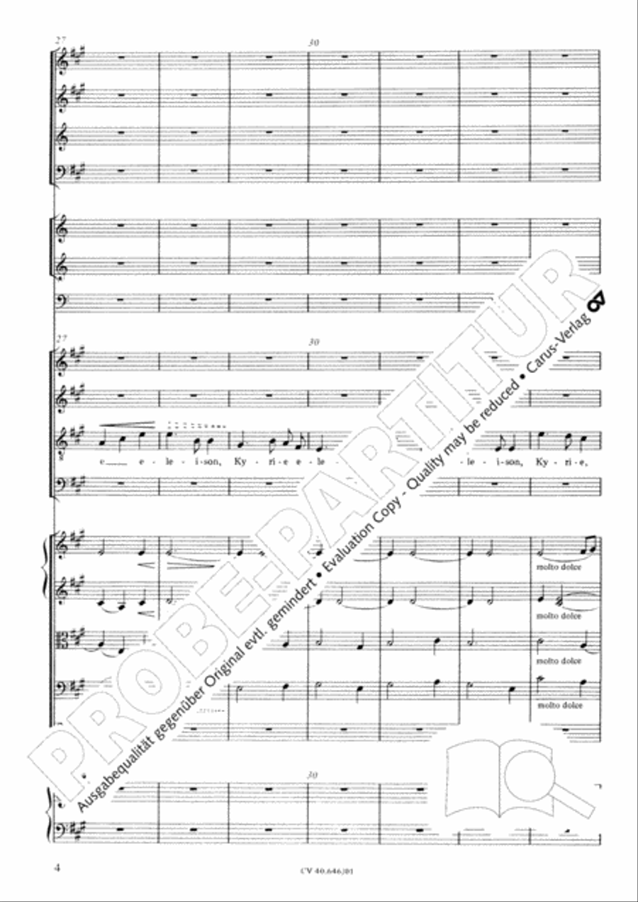 Mass in A Major (2 versions) STB scores gallery preview page 15