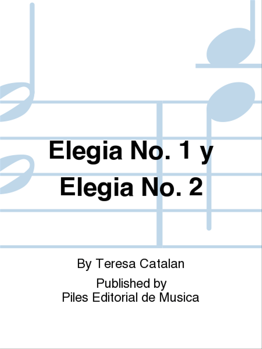 Elegia No. 1 y Elegia No. 2 Piano Solo scores gallery preview page 1