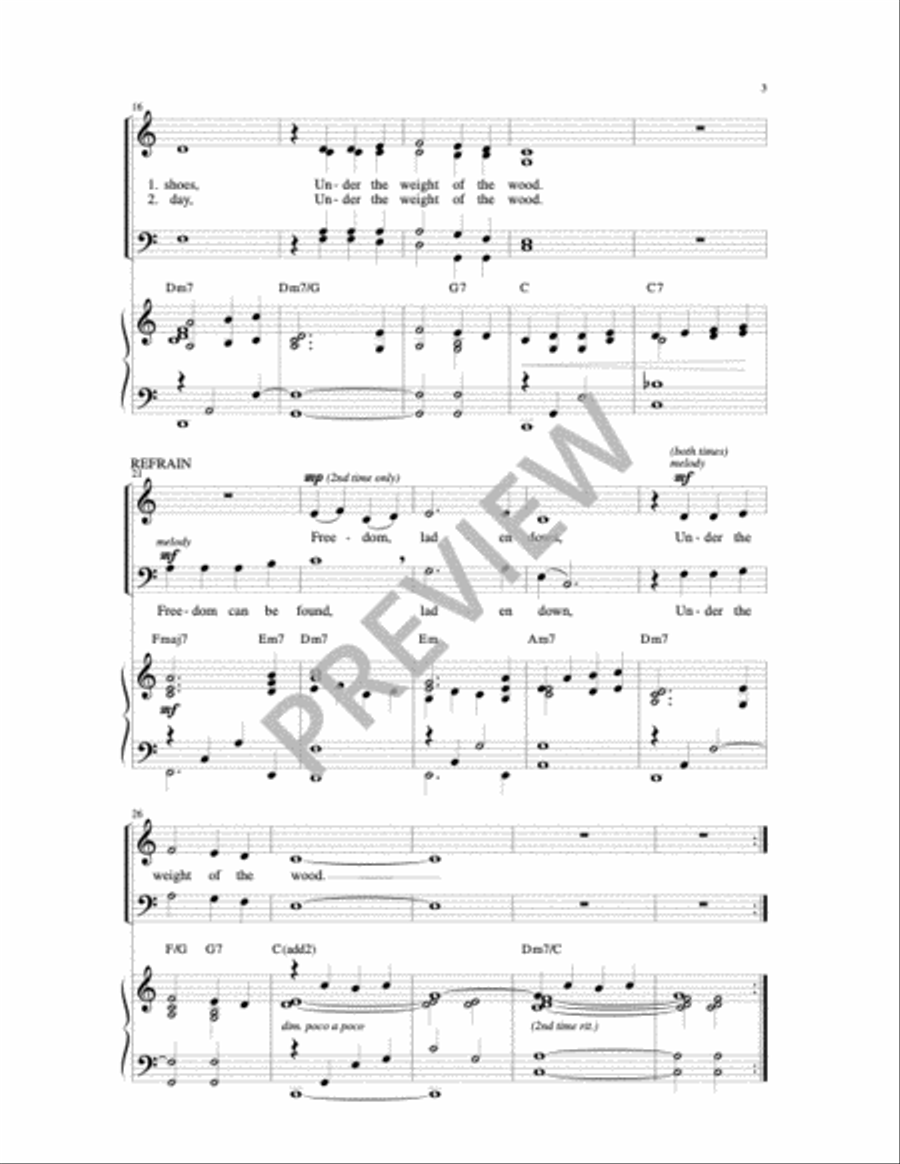 Lord Let Me Walk 4-Part scores gallery preview page 6