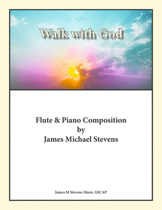 Book cover for Walk with God - Flute & Piano