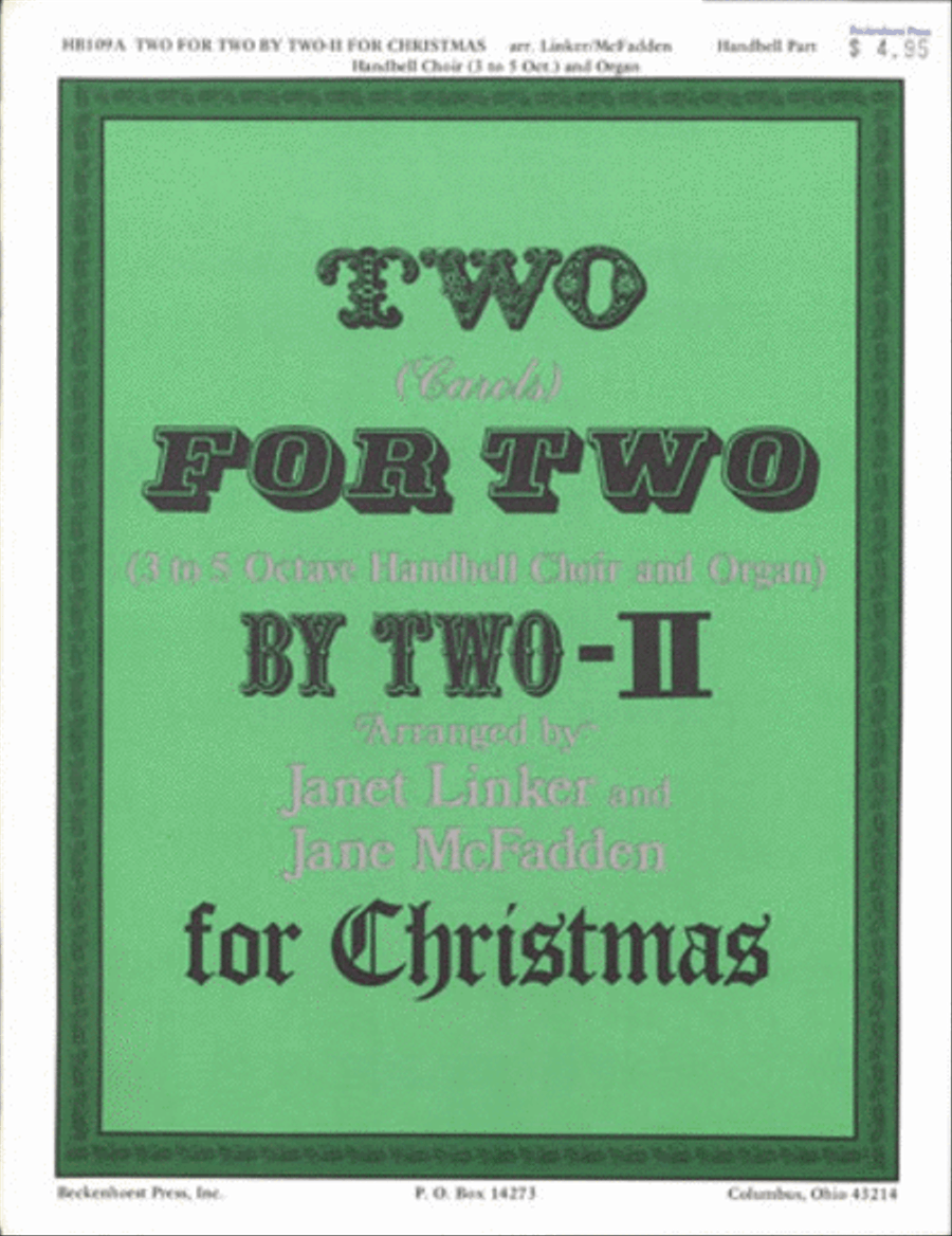 Two for Two by Two for Christmas II - handbell part 5-Octaves scores gallery preview page 1