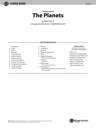 Book cover for The Planets: Score