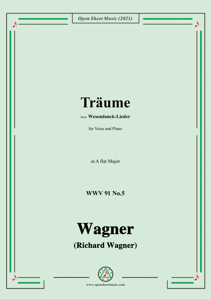 Wagner-Träume,in A flat Major,WWV 91 No.5,from Wesendonck-Lieder