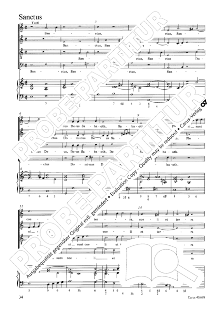 Messa breve SSATB scores gallery preview page 35