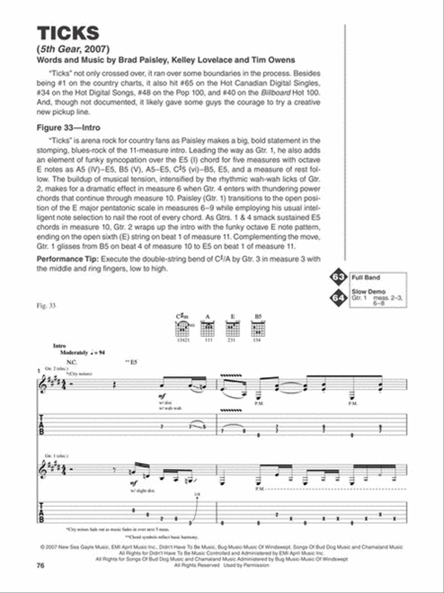 Brad Paisley Brad Paisley Electric Guitar scores gallery preview page 7