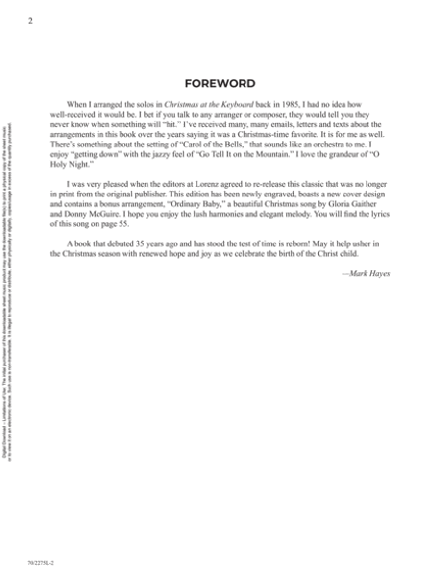 Christmas at the Keyboard Piano Solo scores gallery preview page 2