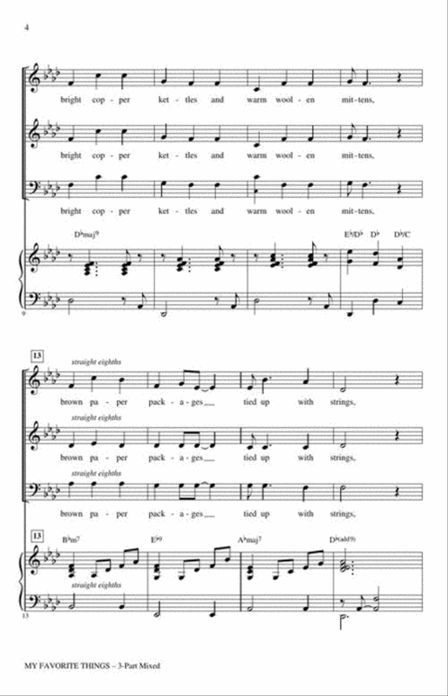 <br>Sheet music extract
